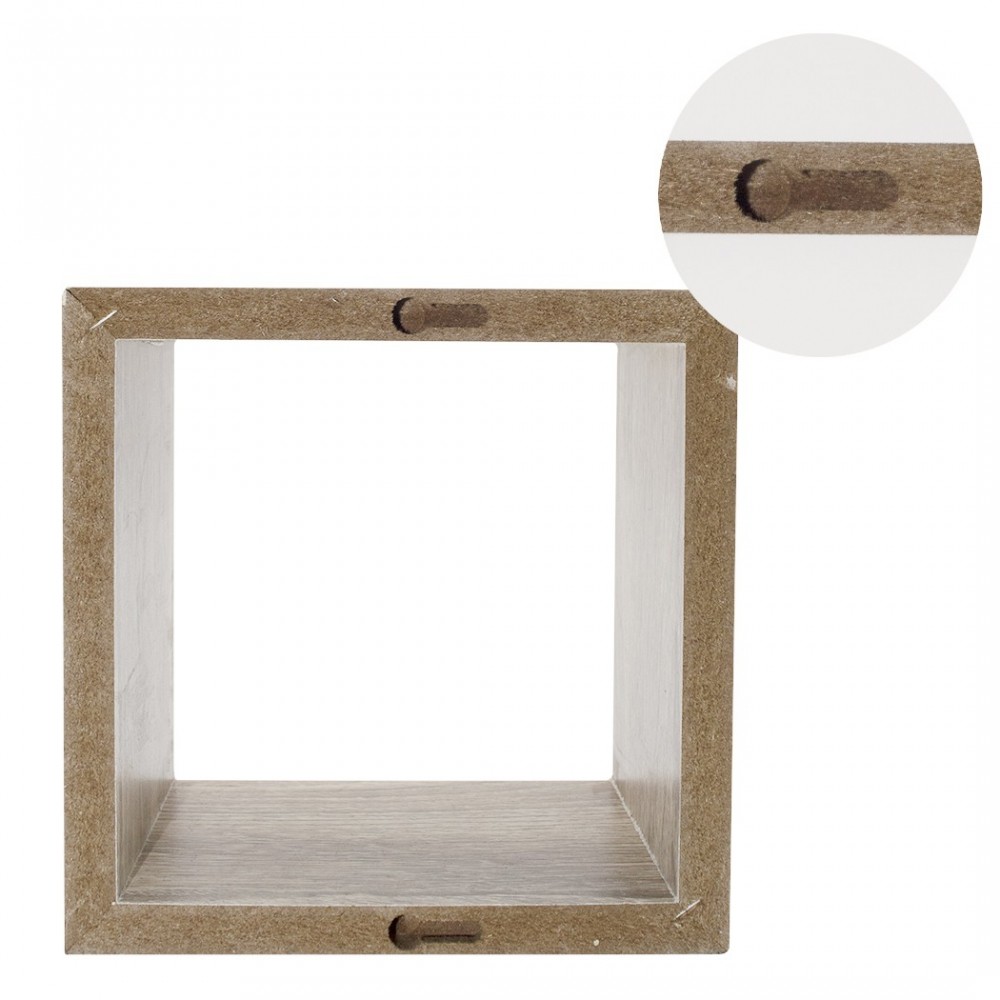 Set de 3 étagères cube en bois NATUREL 547076...