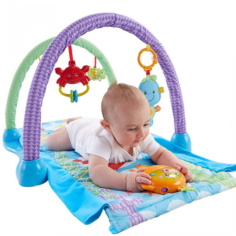 Fisher Price 2 in 1 tapis 343007 avec jeux et musique et tunnel MUSICAL GYM