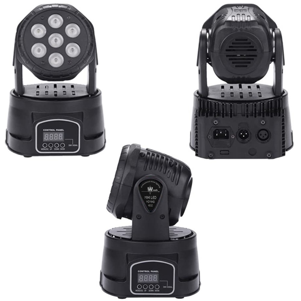 Mini-Lampe stroboscopique rotative avec 7 LED...