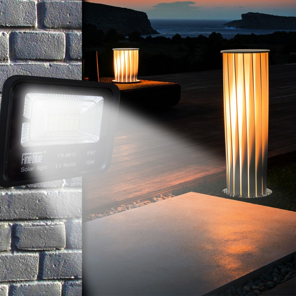 Projecteur led avec charge solaire 10W étanche...