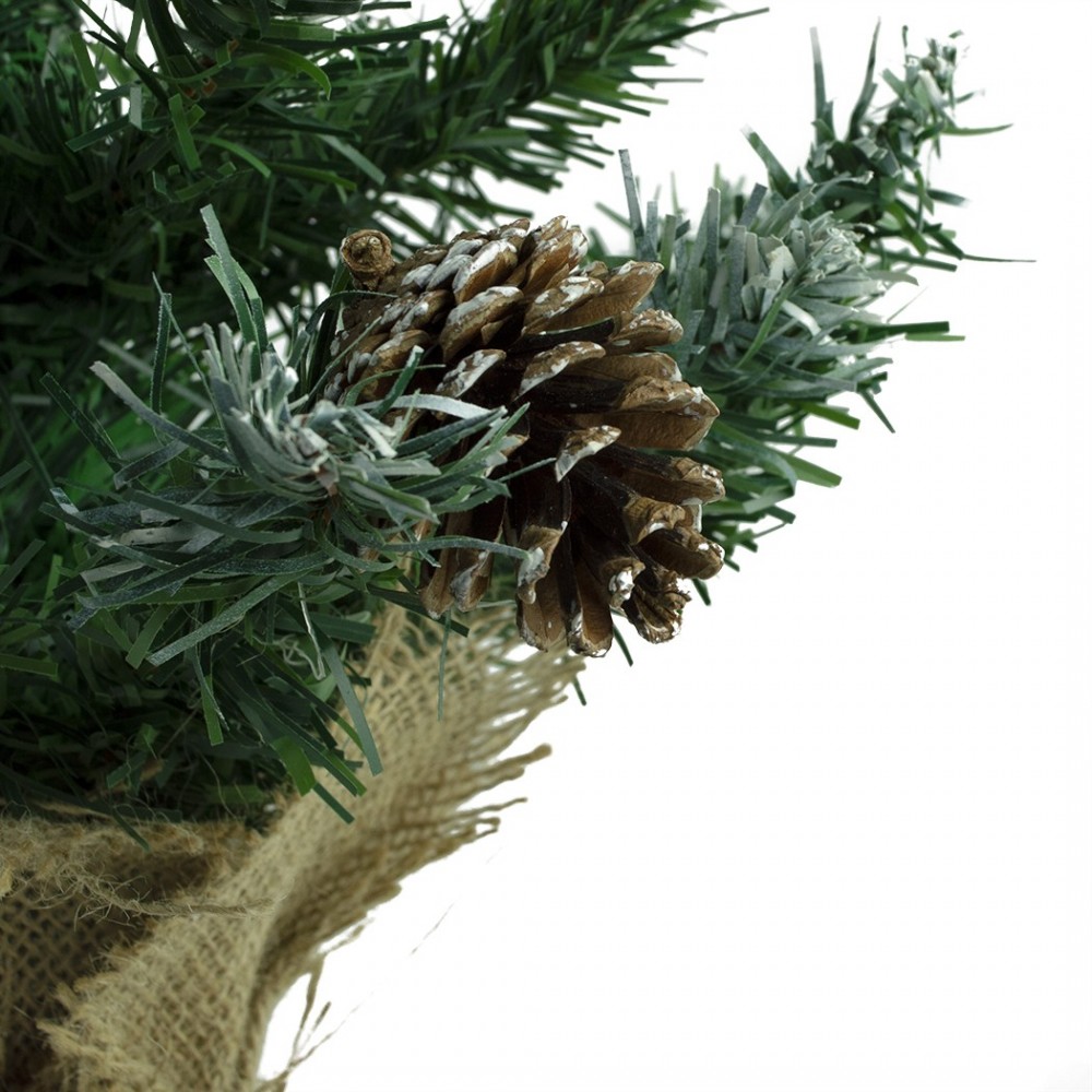 Arbre de Noël 90H Cm 309019 Avec pommes de pin...