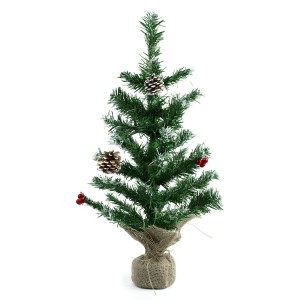 Arbre de Noël 60H Cm 309020 Avec base de jute En PVC...