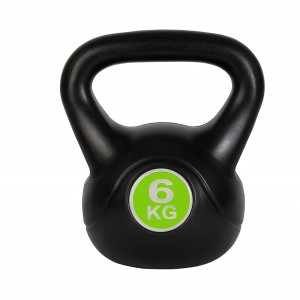 Kettlebell fitness 6kg en pvc 186953 avec sable et...