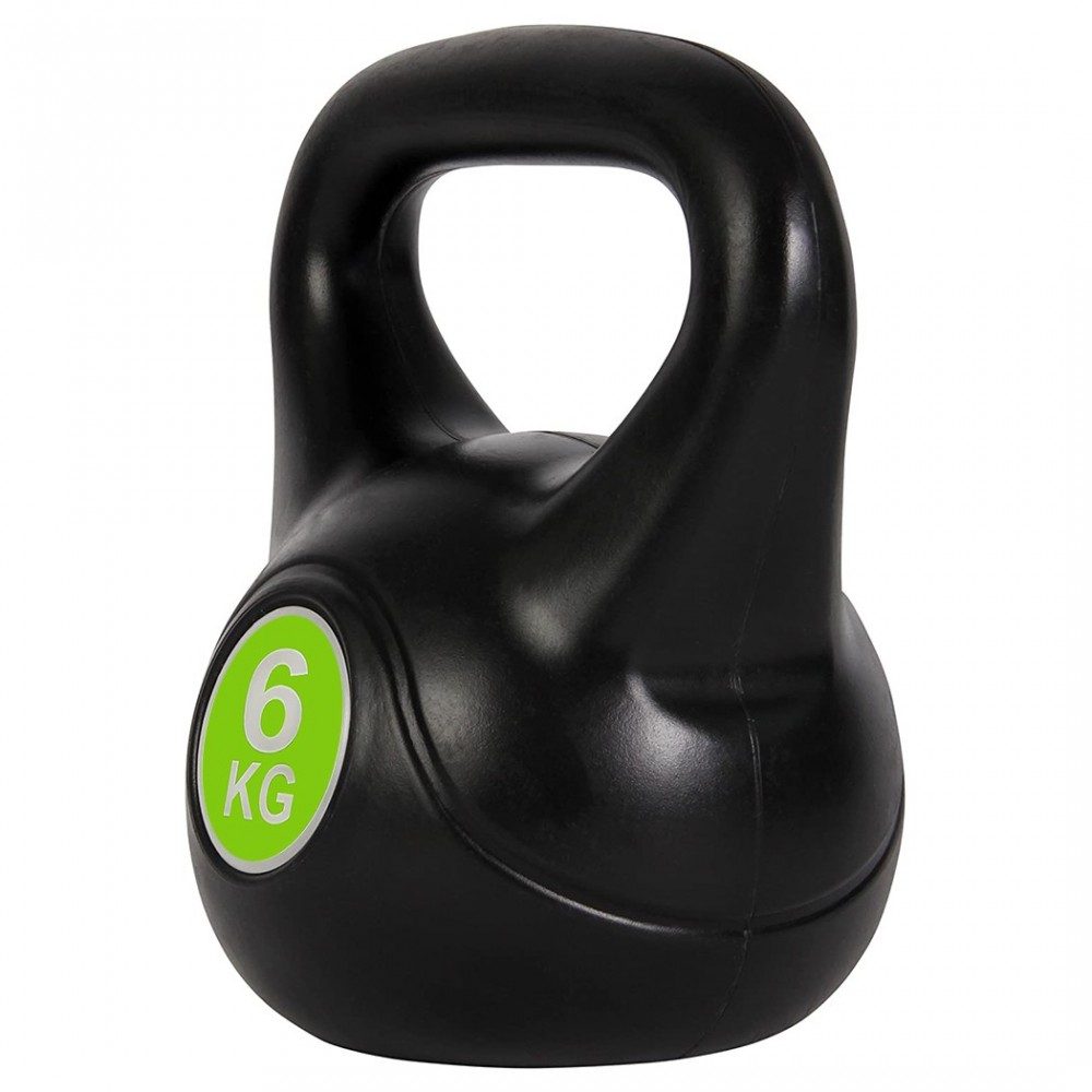 Kettlebell fitness 6kg en pvc 186953 avec sable...