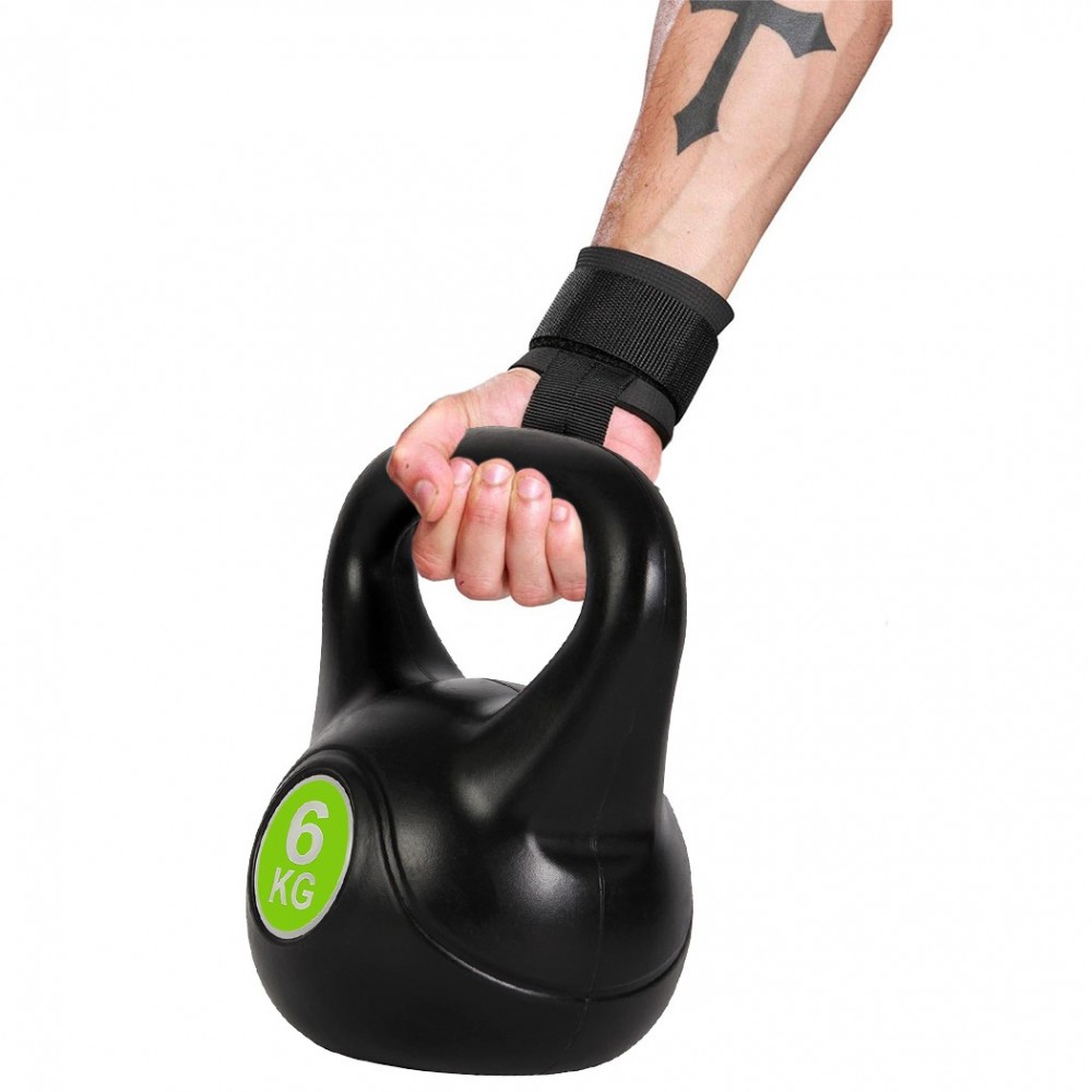 Kettlebell fitness 6kg en pvc 186953 avec sable...