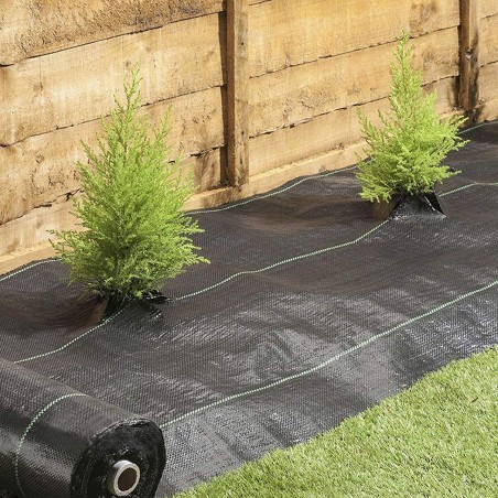 Rouleau paillage 518731 Feuille plastique potager NOIR Antimauvaisesherbes 1x5mt