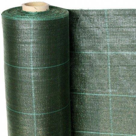 Rouleau paillage 518724 Feuille plastique potager VERT Antimauvaisesherbes 1x5mt
