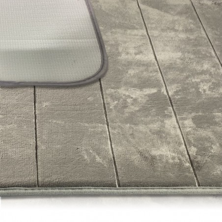 Tapis multi-usage effet daim art. 408261 fond antidérapant dim.50x80 cm