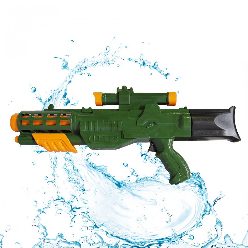 Fusil à eau Jouet pour enfants 557266 longue portée Couleur verte 58 cm