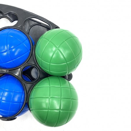 Jeu de pétanque 8 boules 4 couleurs différentes en plastique 010637 boule blanc