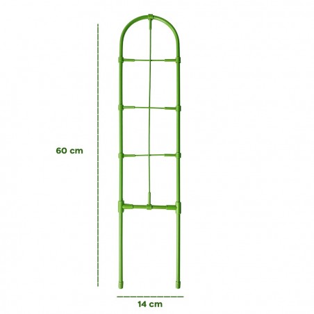 Support en forme de tronc 395158 Cadre plantes grimpantes de bricolage 60x14 cm