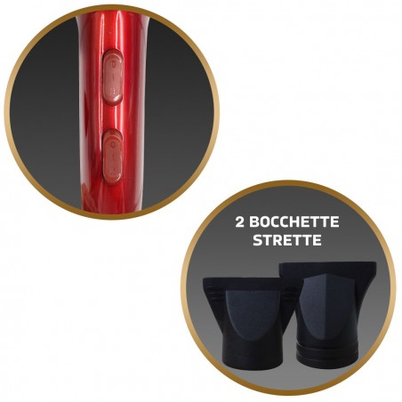 Sèche-cheveux Myidea PH1820 professionnel 1800W et 6 vitesses avec accessoires