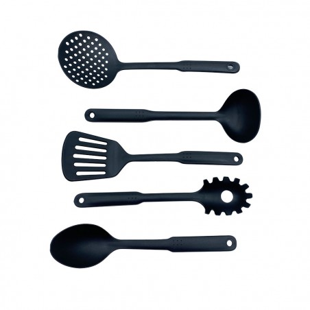 Batterie 14 pcs DGBAVARIA 255019 casseroles poêles en pierre avec louches NOIR