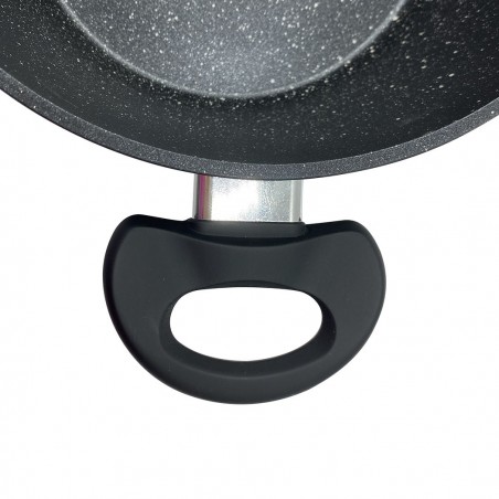 Batterie 14 pcs DGBAVARIA 255019 casseroles poêles en pierre avec louches NOIR