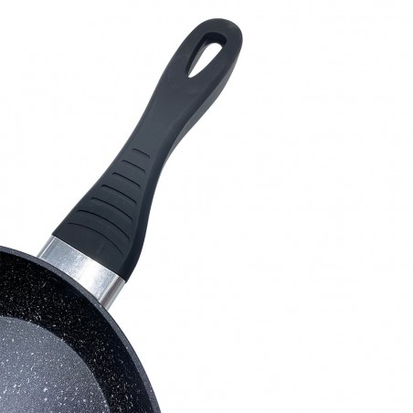 Batterie 14 pcs DGBAVARIA 255019 casseroles poêles en pierre avec louches NOIR