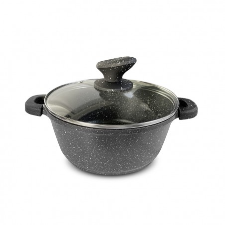 Set Batterie DGBAVARIA 120018 en pierre antiadhésive 25 pcs avec louches