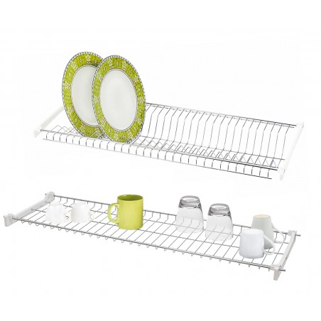 Etagère égouttoir 13902 placard en acier inoxydable 86cm verres vaisselles