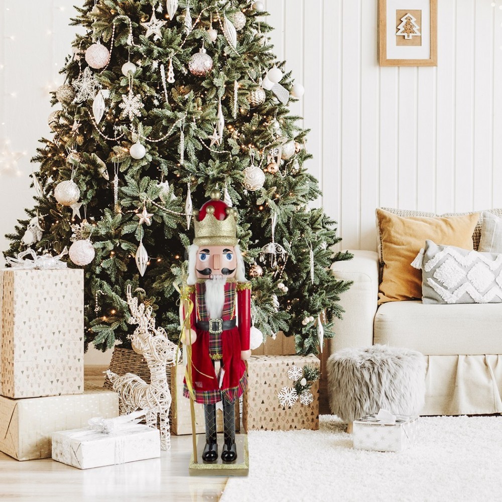 392003 Soldat casse-noisette 80 cm en bois avec...