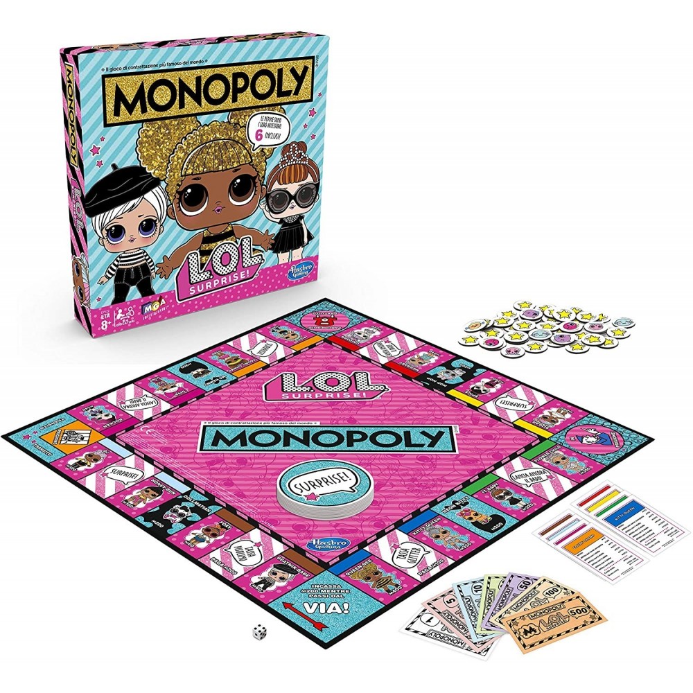 640218 Table Monopoly édition L.O.L.! jeu de société surprise