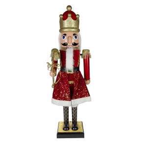 392004 Soldat casse-noisette 110cm avec musique et mouvement bois et plastique