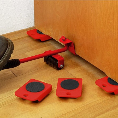 187257 Jeu de rouleaux roulements de transport de meubles LEVAPIU jusqu'à 150Kg