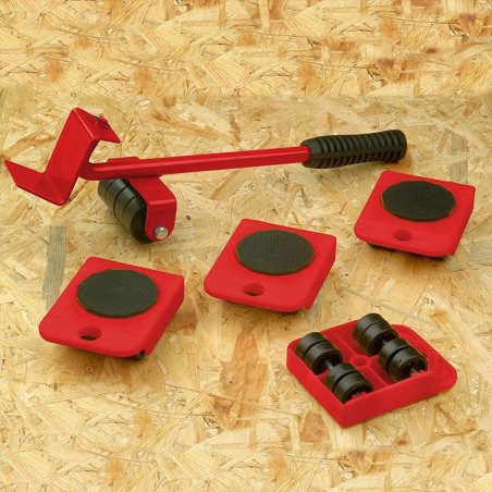 187257 Jeu de rouleaux roulements de transport de meubles LEVAPIU jusqu'à 150Kg