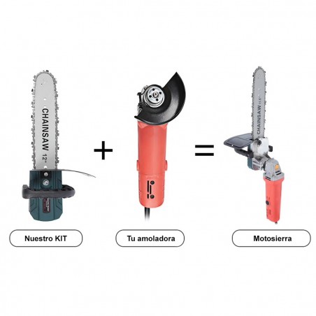 18589 Lot d'adaptateurs meuleuse tronçonneuse à angle de lame 12 et accessoires
