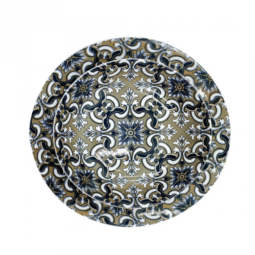 408011 Vaisselle 18 pcs FELICIA assiette plate,...