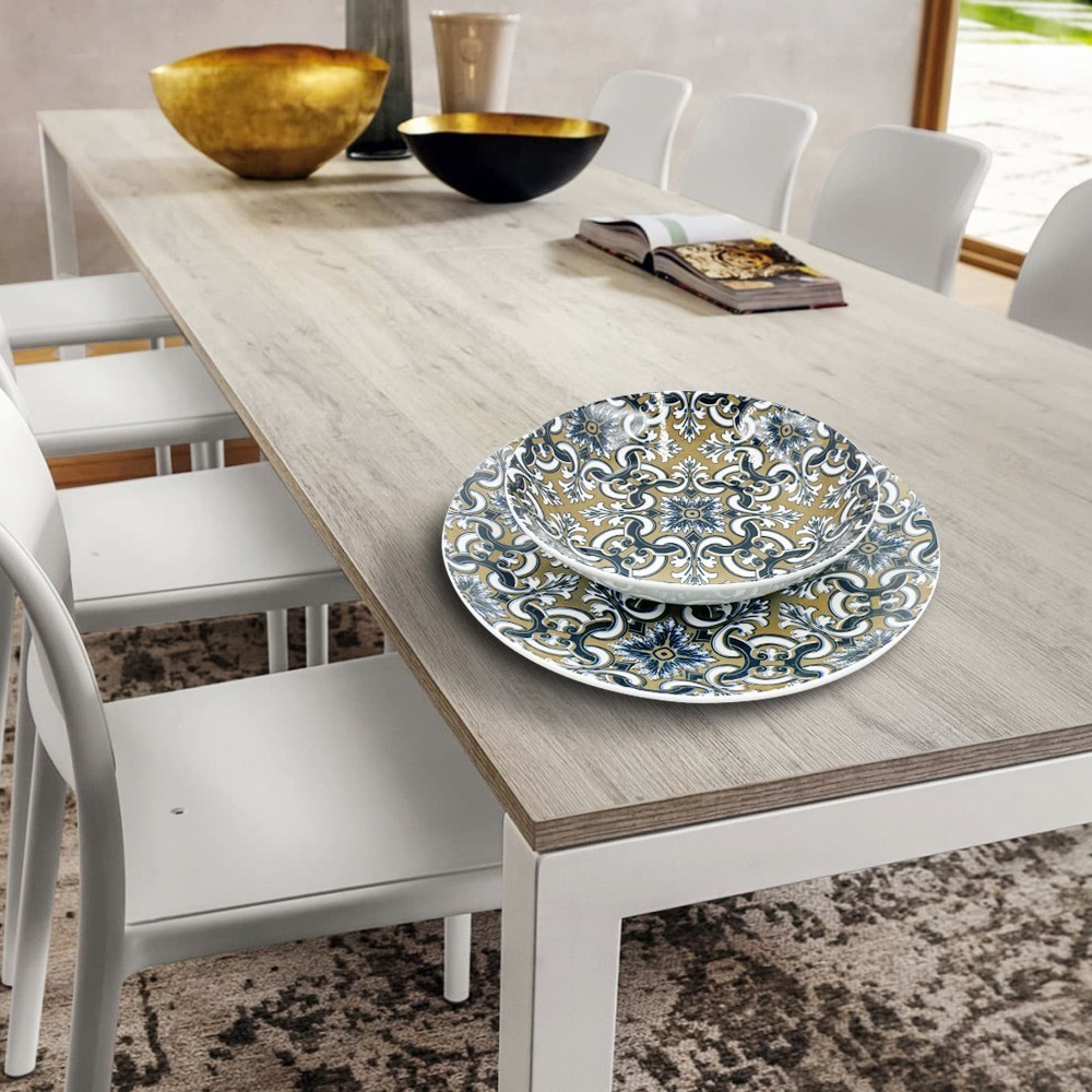 408011 Vaisselle 18 pcs FELICIA assiette plate,...