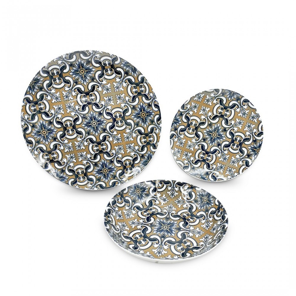 408011 Vaisselle 18 pcs FELICIA assiette plate,...