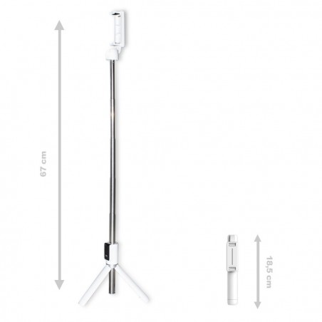 508257 Selfie Stick P50  mini trépied sans fil extensible avec télécommande