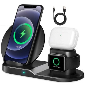 Art.000305 Socle de recharge sans fil 3 en 1 pour smartphone dock wifi 2A NOIR