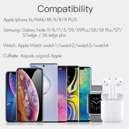 Art.000305 Socle de recharge sans fil 3 en 1 pour smartphone dock wifi 2A NOIR