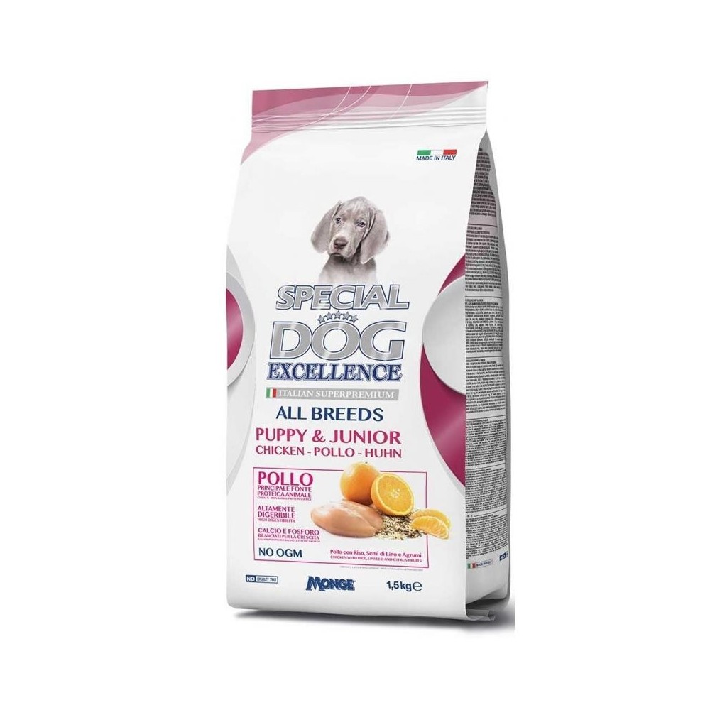 060011 Monge Special Dog Excellence pour chiots et jeunes poulets 1,5 kg