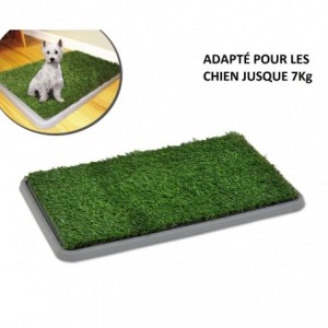 Litière 68 x 43 x 5 cm herbe synthétique pour animaux -toilettes - POT PATCH 3 couches