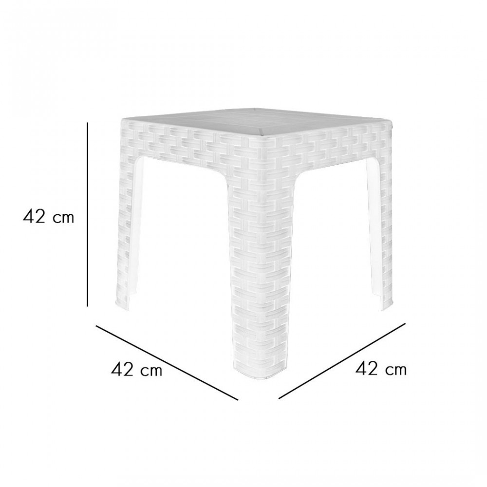 Table basse de jardin MONACO effet rotin...
