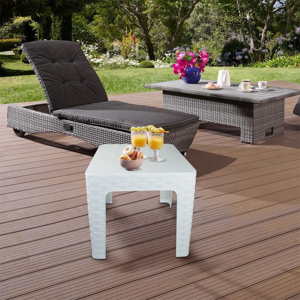 Table basse de jardin MONACO effet rotin...