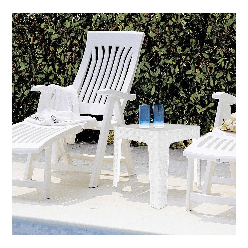 Table basse de jardin MONACO effet rotin...