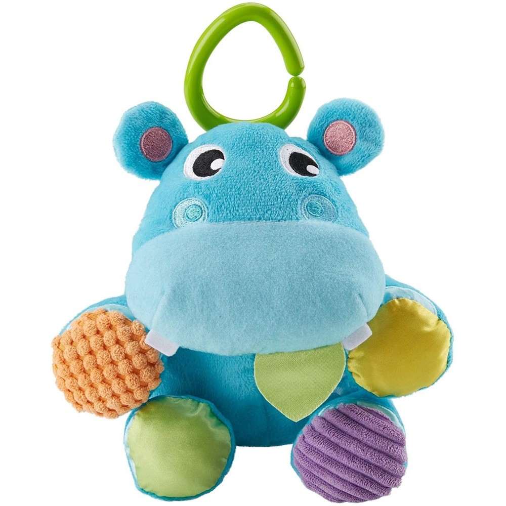 Hippopotame en peluche Fisher Price avec tissu doux et sons amusants