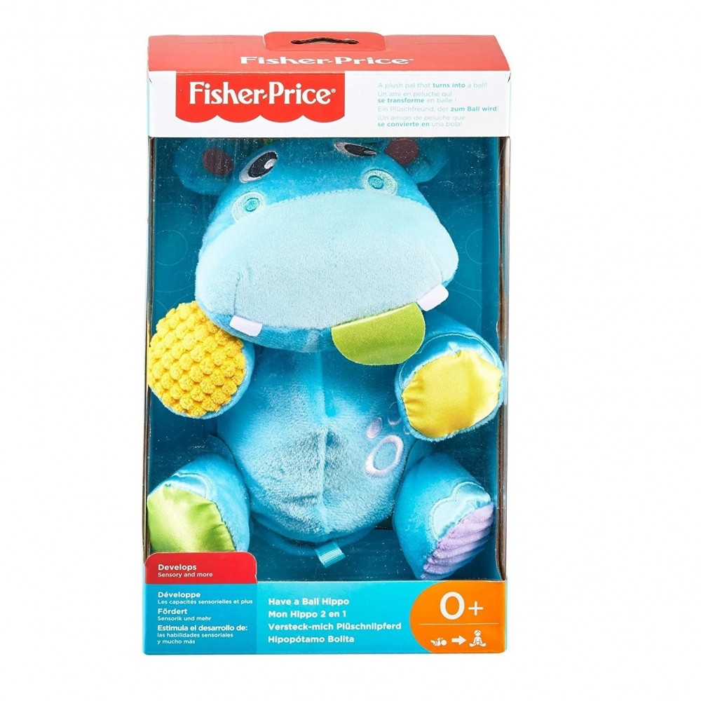 Hippopotame en peluche Fisher Price avec tissu...