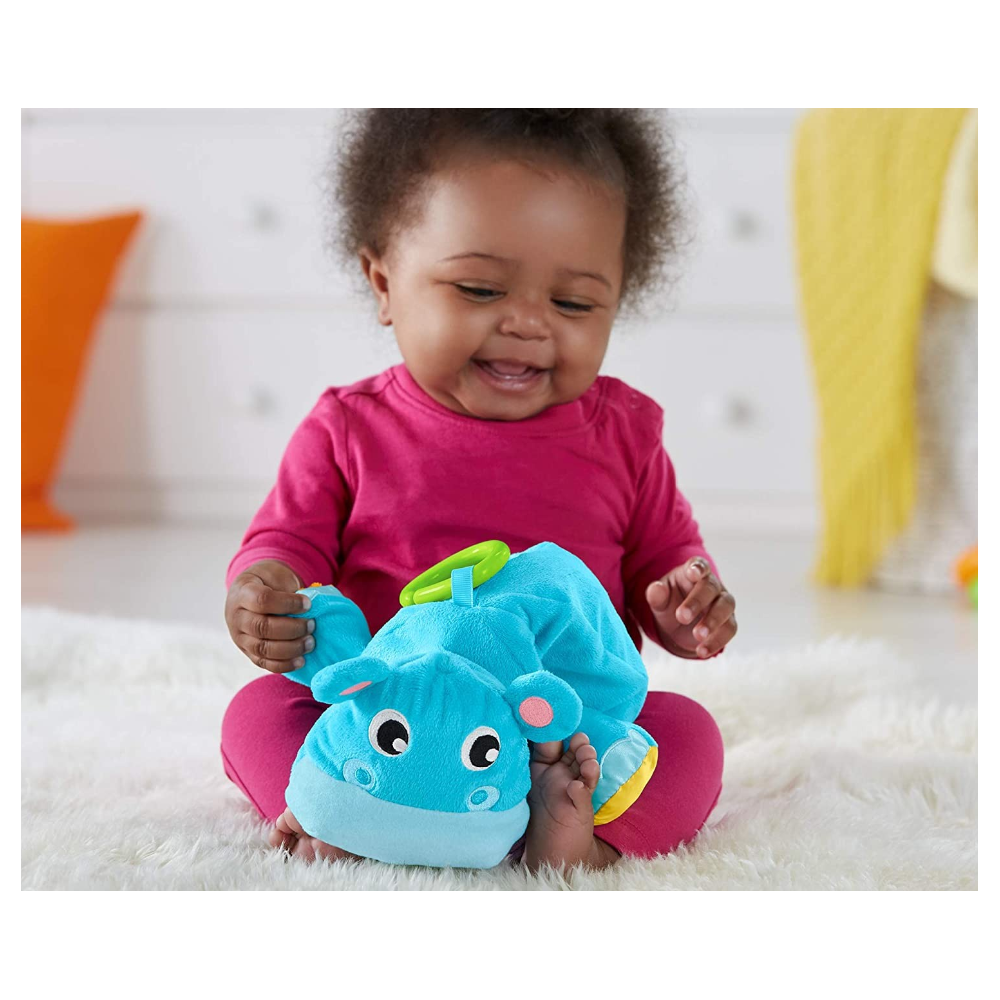 Hippopotame en peluche Fisher Price avec tissu...