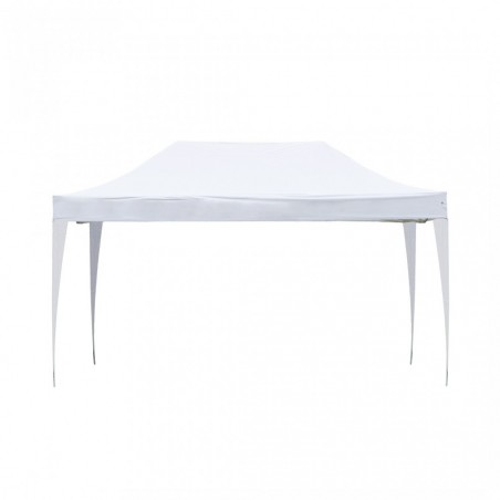 770589 Belvédère Helios tissu en polyéthylène structure en fer 3x4 mt BLANC