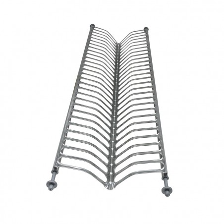 Égouttoir à vaisselle avec plateau et ressort 76 cm en acier inoxydable