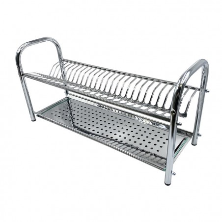 Égouttoir à vaisselle fixe en acier inoxydable 80cm avec égouttoir