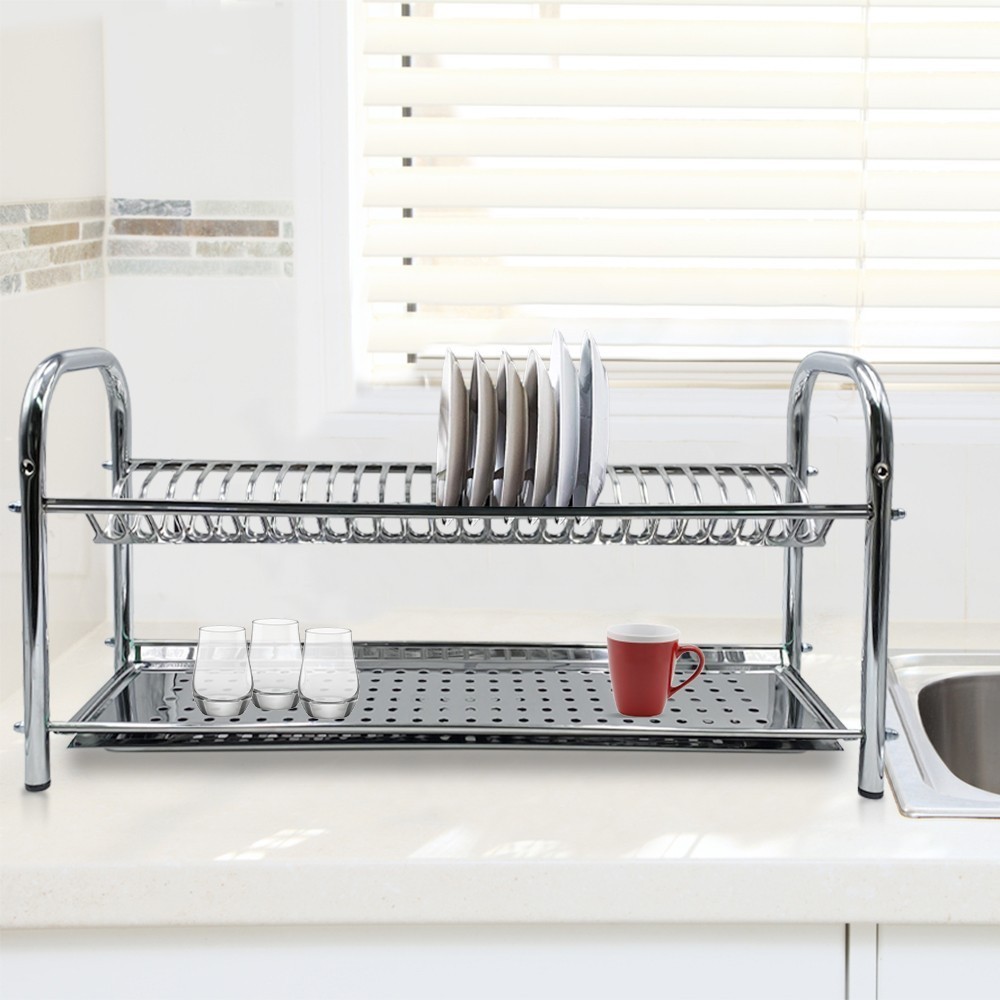 Égouttoir à vaisselle fixe en acier inoxydable...