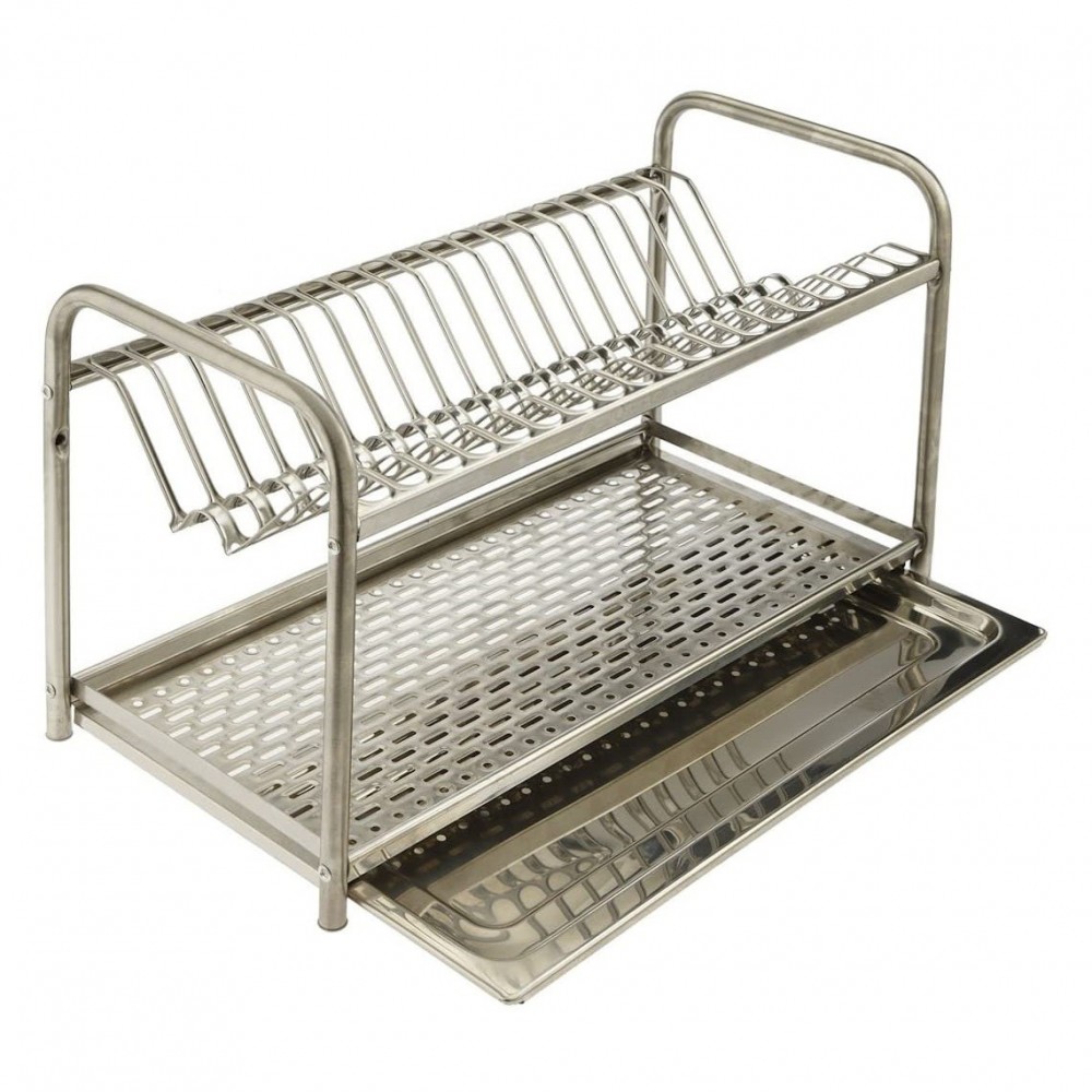 Égouttoir à vaisselle fixe en acier inoxydable...