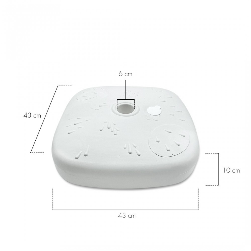 430927 Base parasol en plastique rechargeable à...