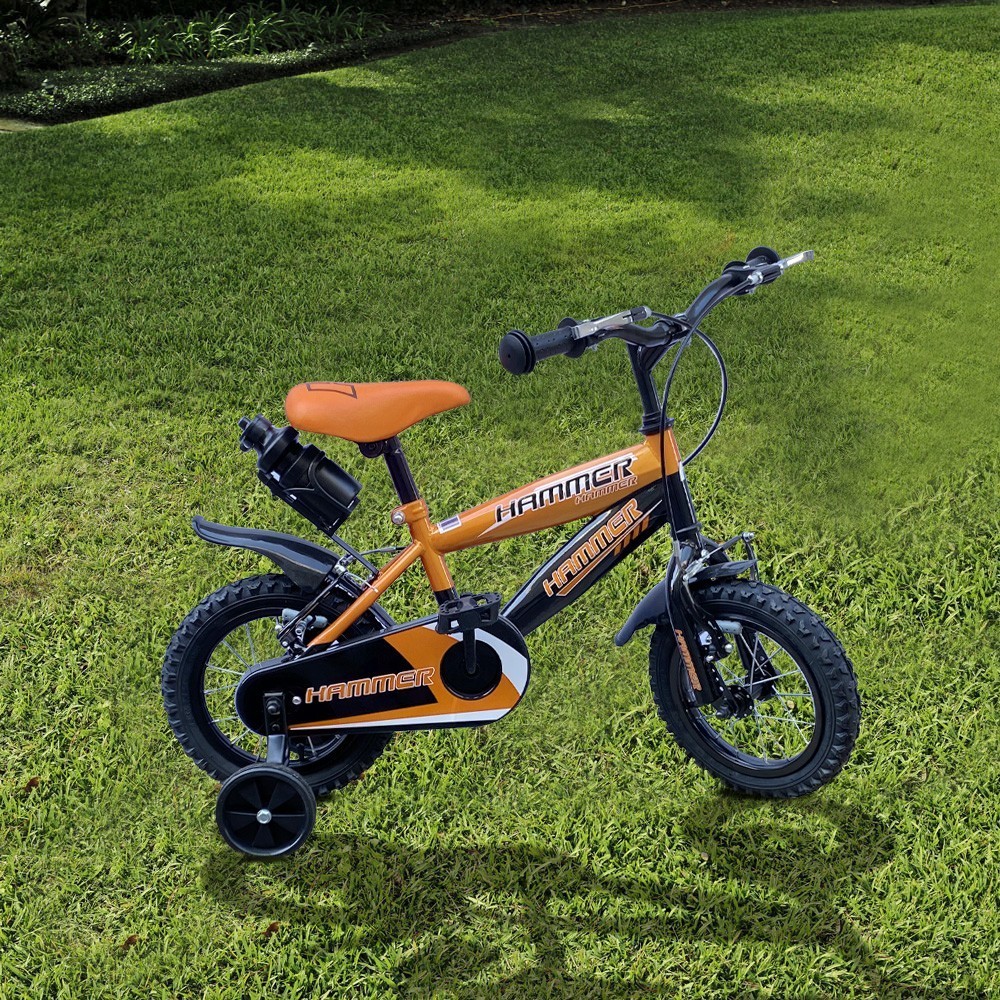 Vélo pour enfants de 4 à 6 ans à cadre en acier de 14”avec bouteille