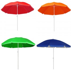 Art.253001 Parasol avec poteau central couleur unie TNT...