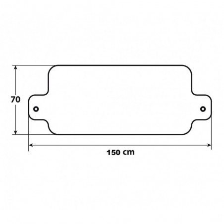 Couverture de pare-brise tissu antigel de 70 x 150cm LIFETIME CARS